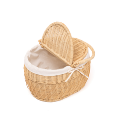 Kaigio - Panier pique-nique en rotin tressé main – vue 3 – Produit artisanal fait à la main · Kuênia